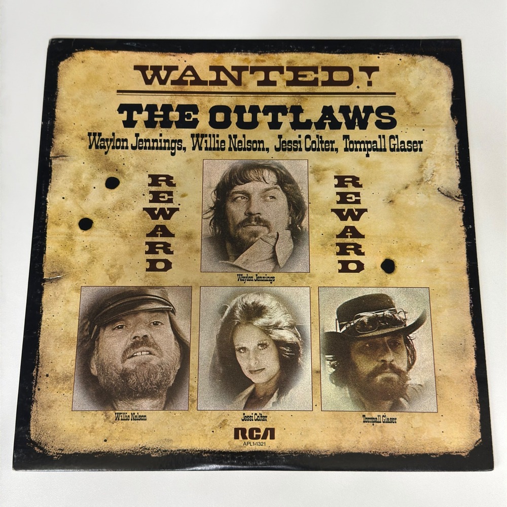 Wanted The Outlaws Vinyl LP Waylon Jennings Willie Nelson RCA APL1-1321 Country